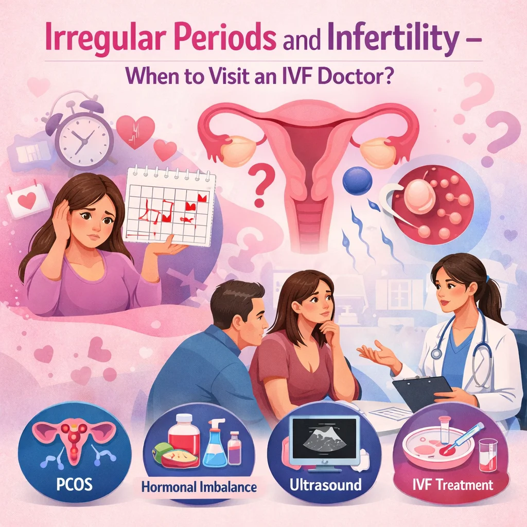 Irregular Periods and Infertility – When to Visit an IVF Doctor?